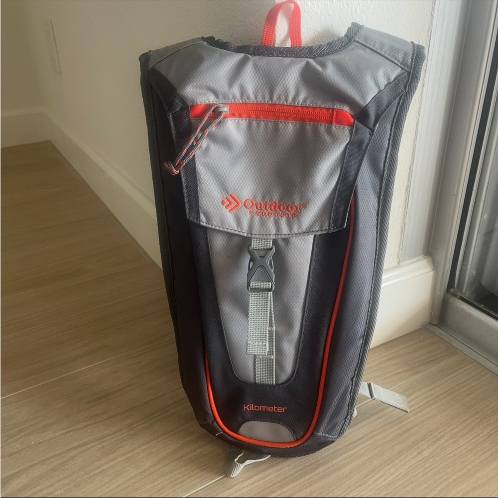 Gray and Red Hydration Backpack - Picture 2 of 7